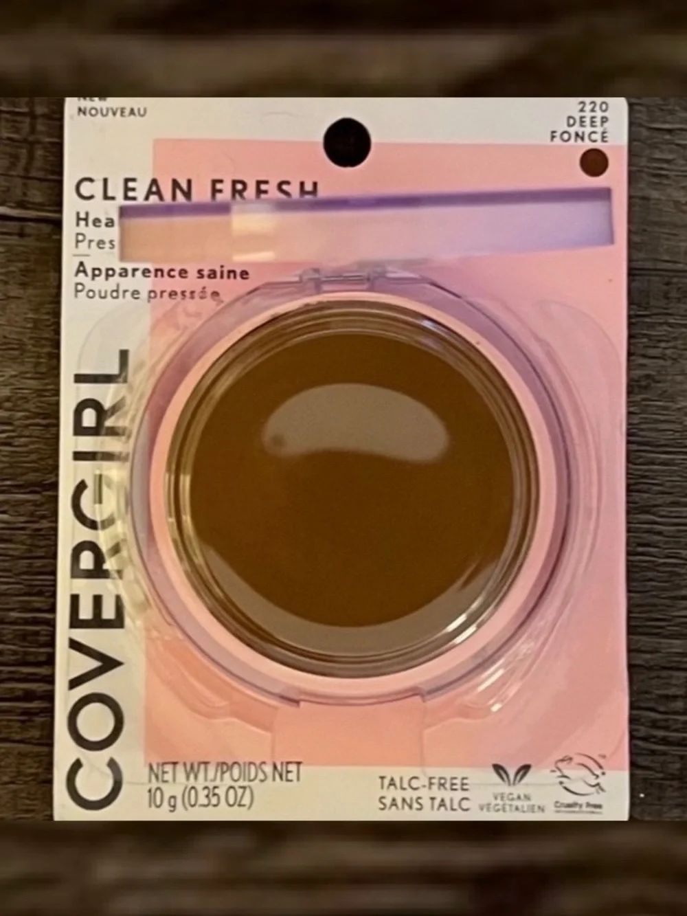 💞 New COVERGIRL Clean Fresh Pressed Powder - Deep Fonce